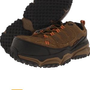 skechers men’s rugged alpine comp toe work hiking style sneaker size 10